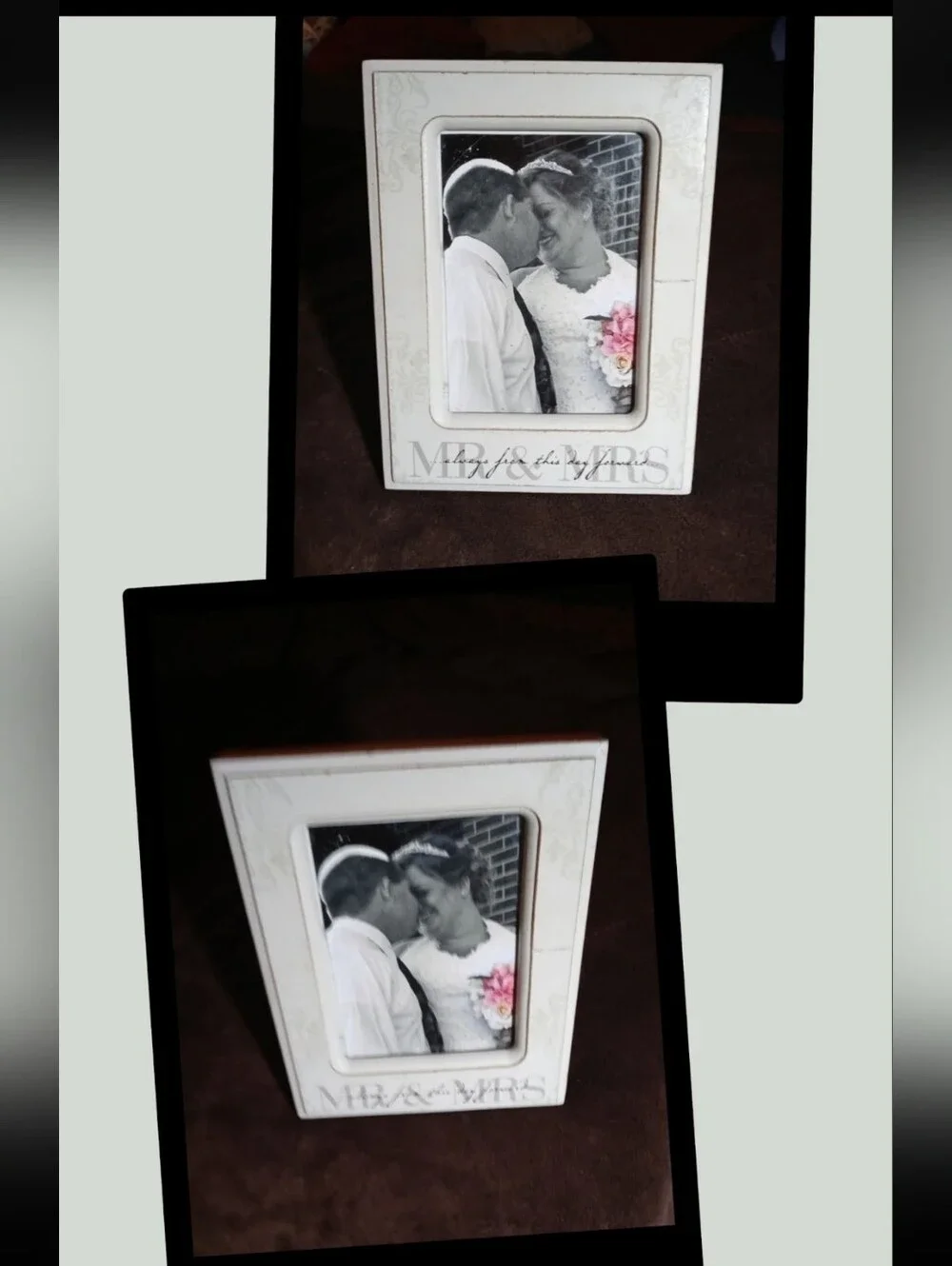 White 'Mr. & Mrs.' Decorative Photo Frame - Home Accents